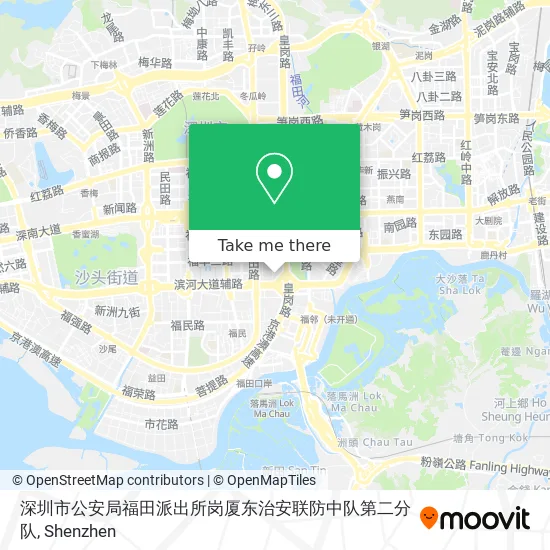 深圳市公安局福田派出所岗厦东治安联防中队第二分队 map