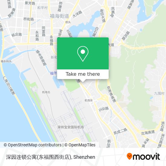 深园连锁公寓(东福围西街店) map