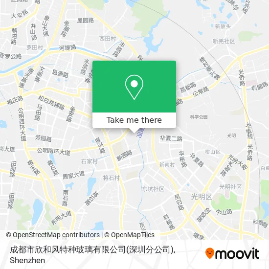 成都市欣和风特种玻璃有限公司(深圳分公司) map