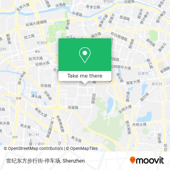 世纪东方步行街-停车场 map