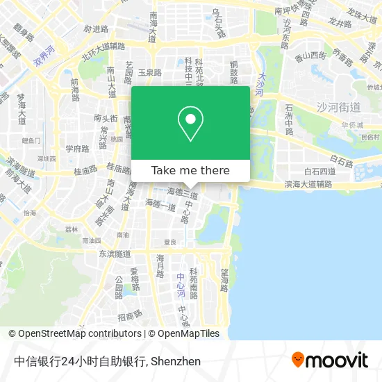 中信银行24小时自助银行 map