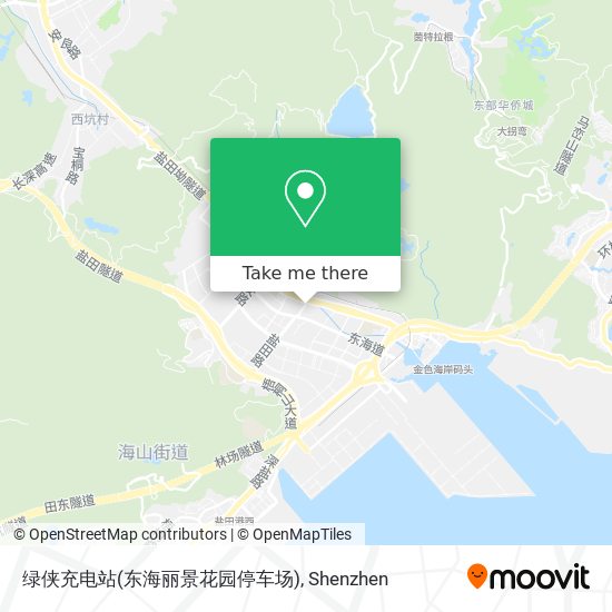 绿侠充电站(东海丽景花园停车场) map