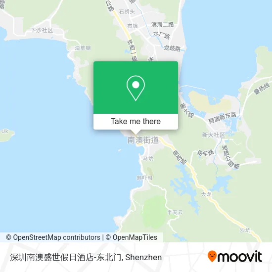 深圳南澳盛世假日酒店-东北门 map