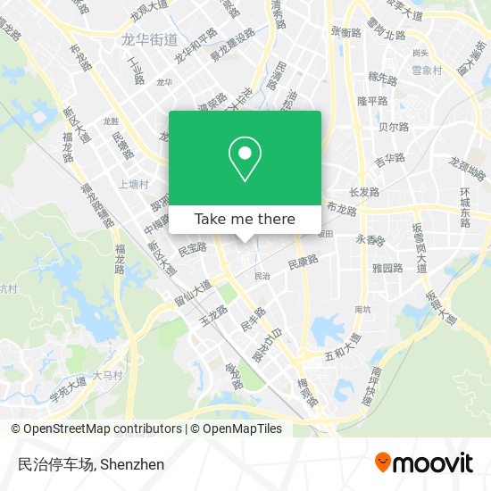民治停车场 map