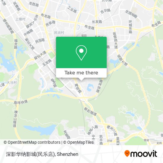 深影华纳影城(民乐店) map