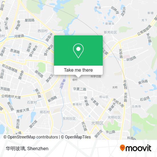华明玻璃 map