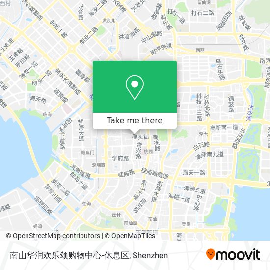南山华润欢乐颂购物中心-休息区 map