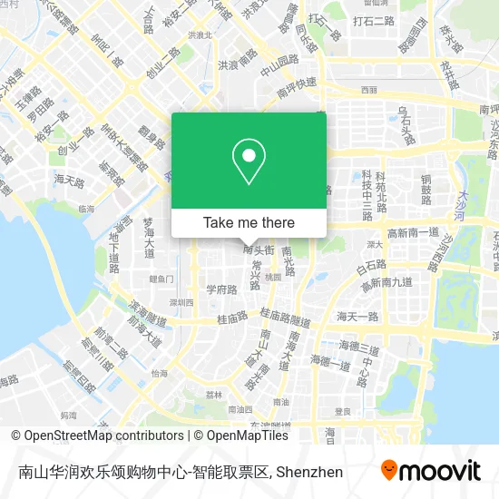 南山华润欢乐颂购物中心-智能取票区 map