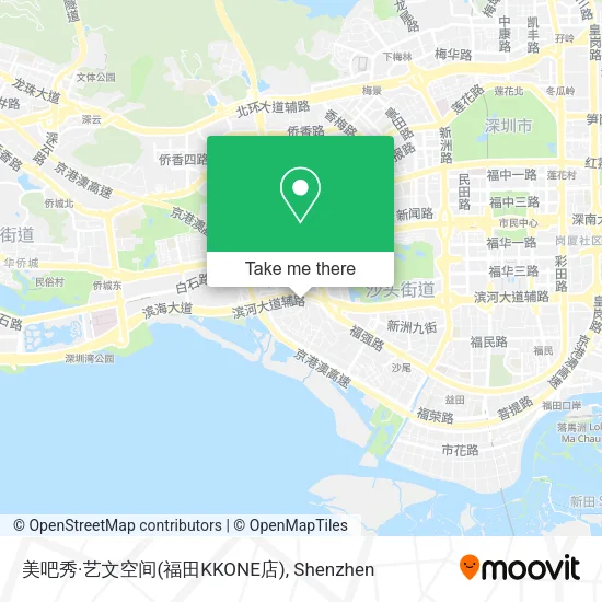 美吧秀·艺文空间(福田KKONE店) map