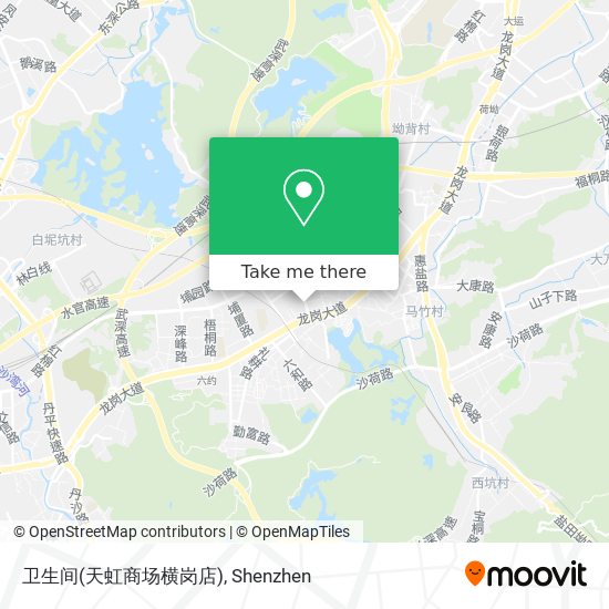 卫生间(天虹商场横岗店) map
