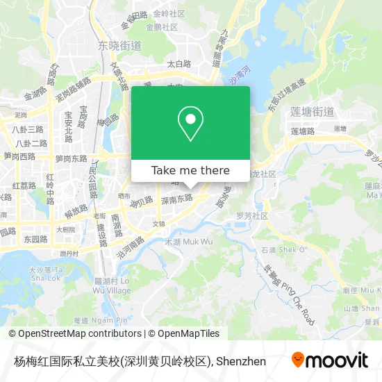 杨梅红国际私立美校(深圳黄贝岭校区) map