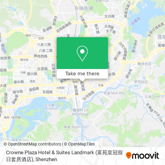 Crowne Plaza Hotel & Suites Landmark (富苑皇冠假日套房酒店) map