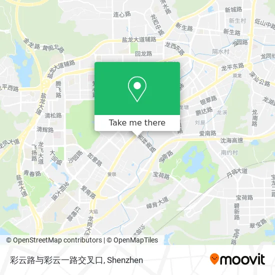 彩云路与彩云一路交叉口 map
