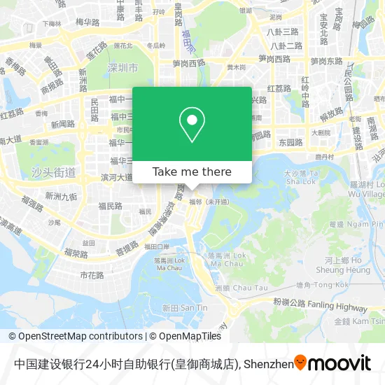 中国建设银行24小时自助银行(皇御商城店) map