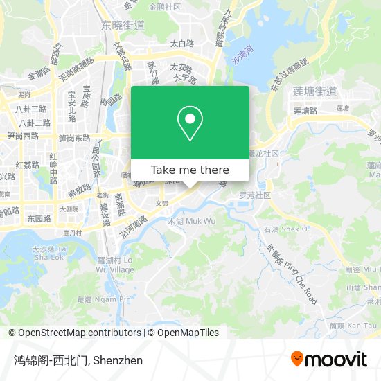 鸿锦阁-西北门 map