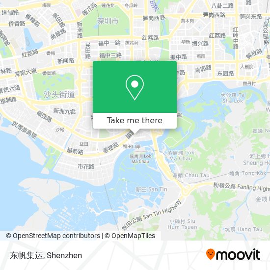 东帆集运 map