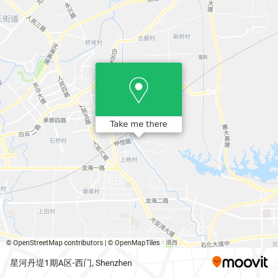 星河丹堤1期A区-西门 map