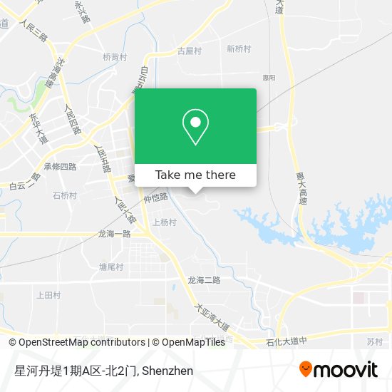 星河丹堤1期A区-北2门 map