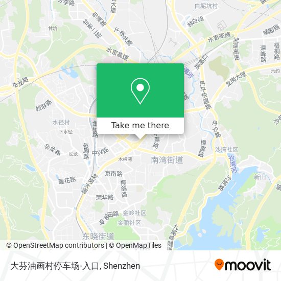 大芬油画村停车场-入口 map