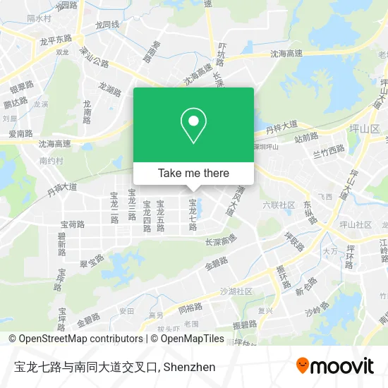 宝龙七路与南同大道交叉口 map