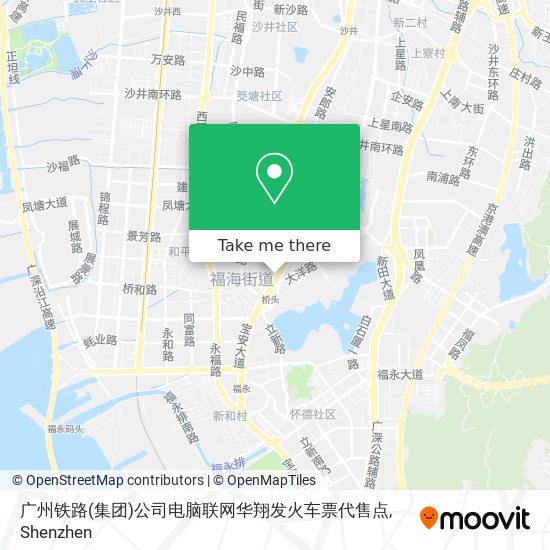 广州铁路(集团)公司电脑联网华翔发火车票代售点 map