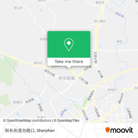 秋长街道办路口 map