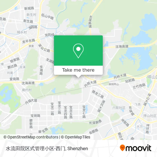 水流田院区式管理小区-西门 map