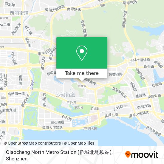 Qiaocheng North Metro Station (侨城北地铁站) map