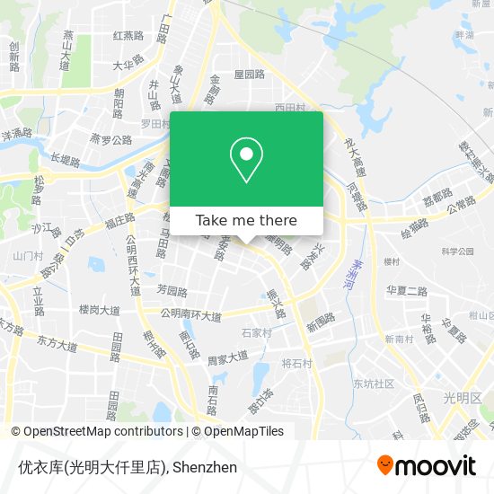 优衣库(光明大仟里店) map