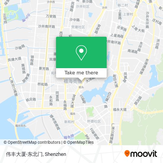 伟丰大厦-东北门 map