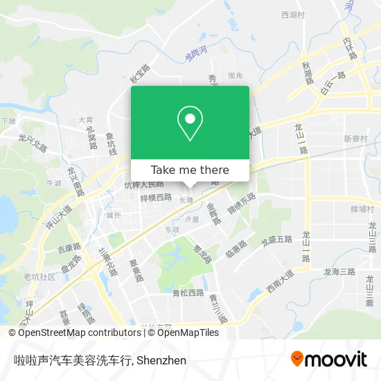 啦啦声汽车美容洗车行 map