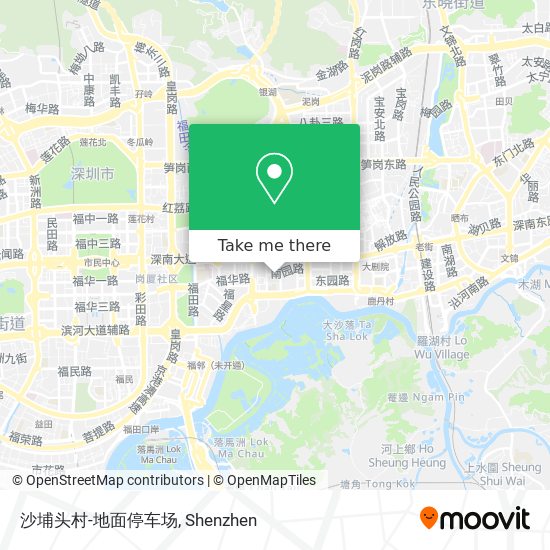 沙埔头村-地面停车场 map