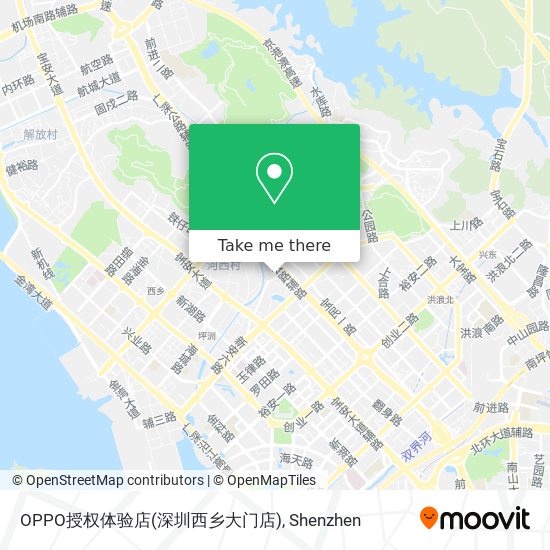 OPPO授权体验店(深圳西乡大门店) map