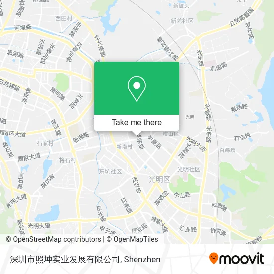 深圳市照坤实业发展有限公司 map