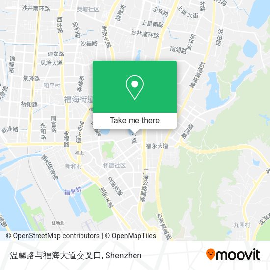 温馨路与福海大道交叉口 map