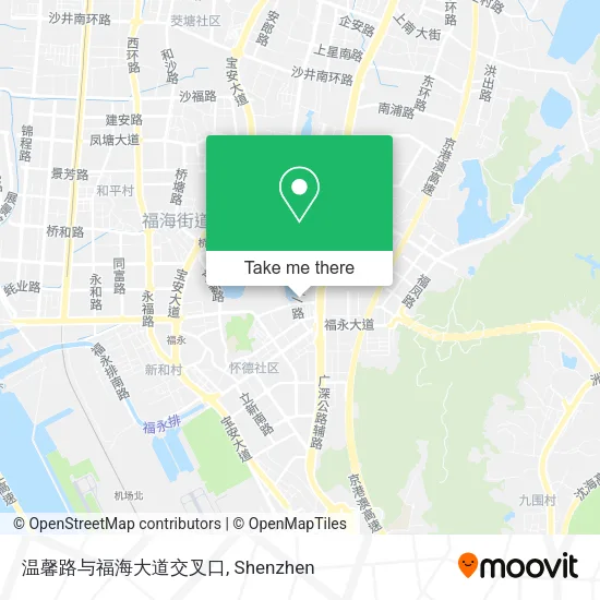 温馨路与福海大道交叉口 map