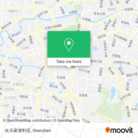 欢乐家便利店 map