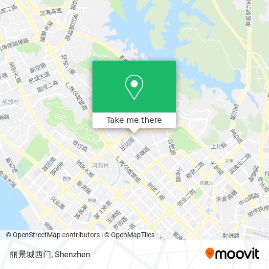 丽景城西门 map