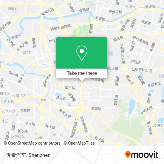 俊泰汽车 map