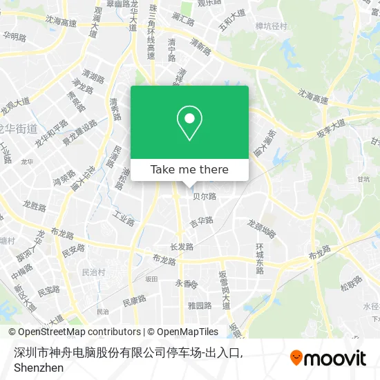 深圳市神舟电脑股份有限公司停车场-出入口 map
