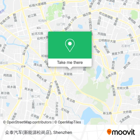 众泰汽车(新能源松岗店) map