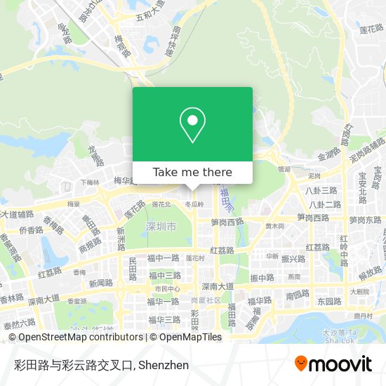 彩田路与彩云路交叉口 map