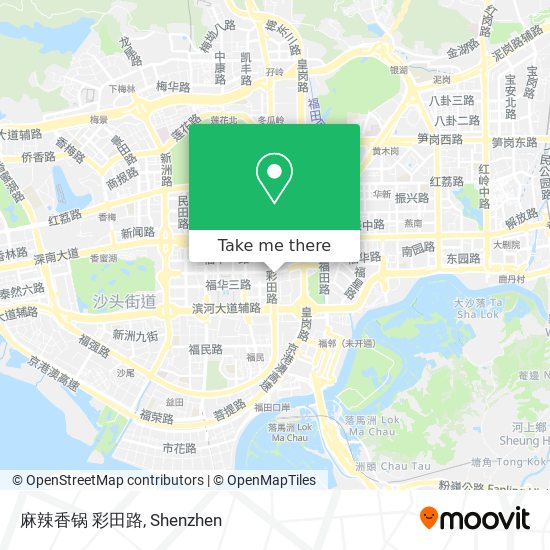 麻辣香锅 彩田路 map