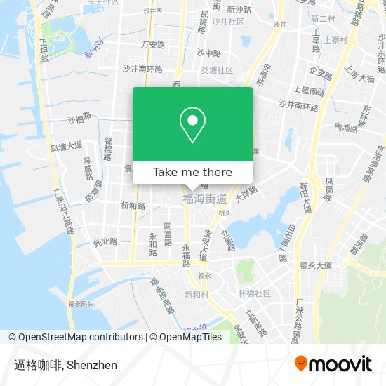 逼格咖啡 map