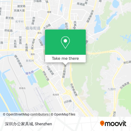深圳办公家具城 map