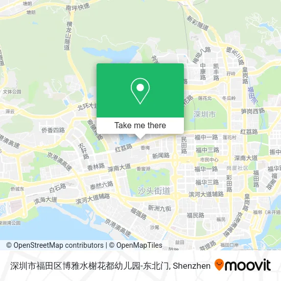深圳市福田区博雅水榭花都幼儿园-东北门 map