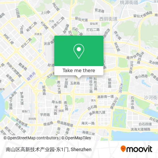 南山区高新技术产业园-东1门 map