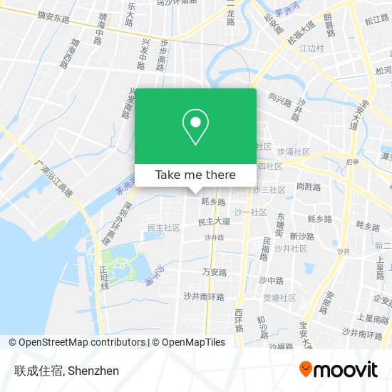 联成住宿 map