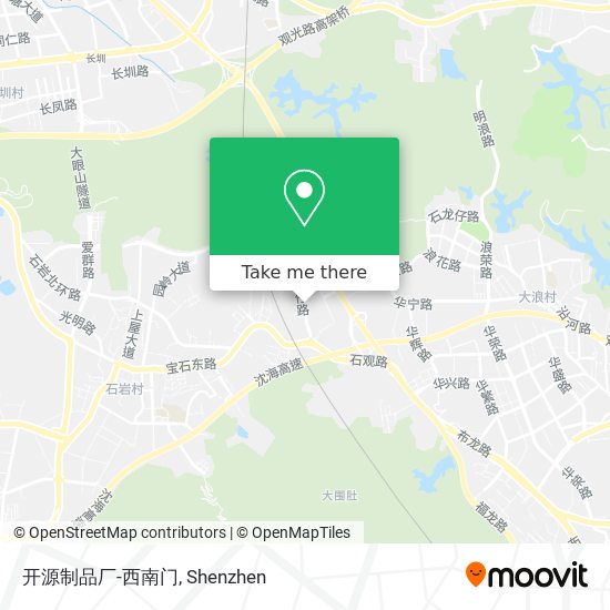开源制品厂-西南门 map