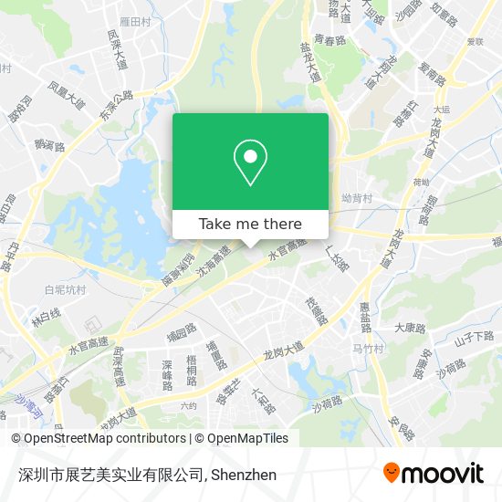 深圳市展艺美实业有限公司 map